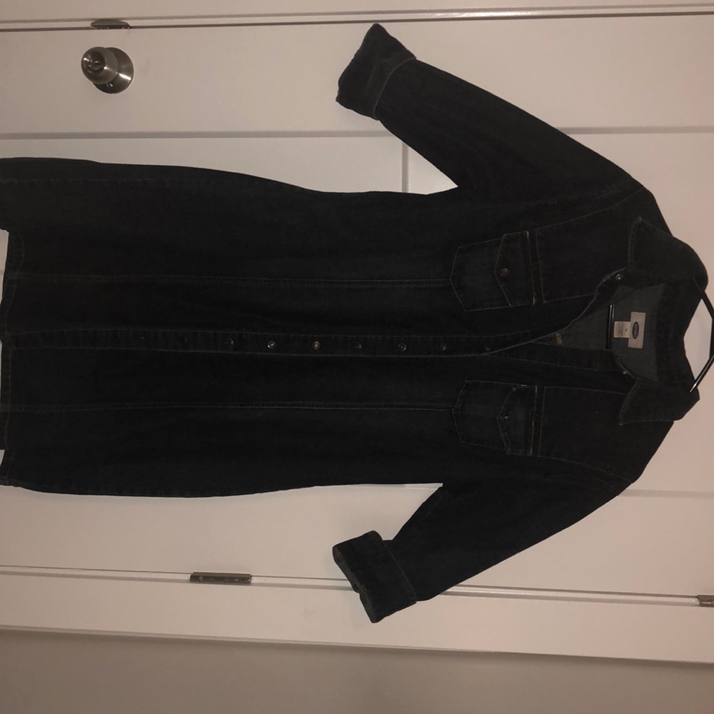 Old Navy Denim Snap Front Dress